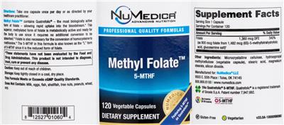 Methyl Folate label