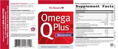 Omega Q Plus Resveratrol label