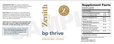 BP Thrive label