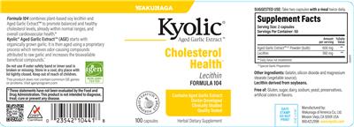Kyolic Formula 104 label
