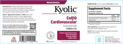 Kyolic Formula 110 label