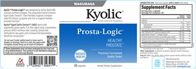 Kyolic Prosta-Logic label