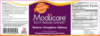 Moducare Daily Immune Support label