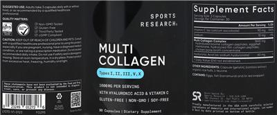 Multi Collagen 1600 mg label