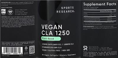 Vegan CLA 1250 label
