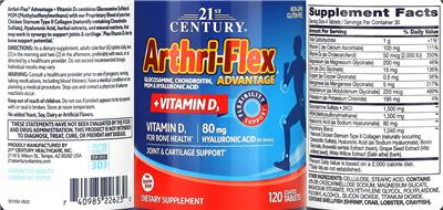 Arthri-Flex Advantage + Vitamin D3 label