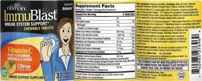 ImmuBlast Citrus label