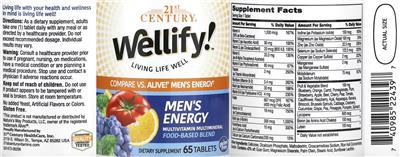 Men's Energy label