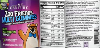 Multi Gummies label