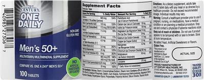 One Daily Men's 50+ label