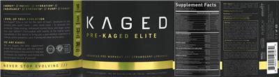 Pre-Kaged Elite Strawberry Lemonade label