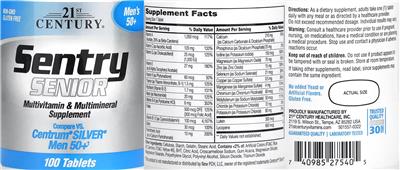 Sentry Senior Men's 50+ label
