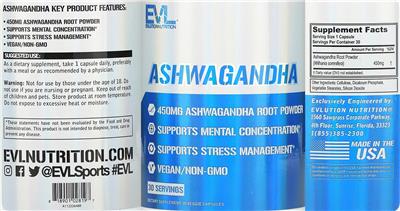 Ashwagandha label