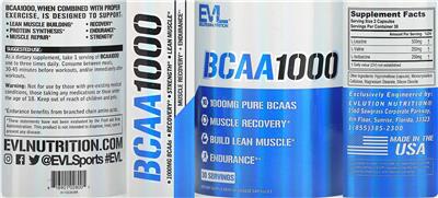 BCAA 1000 label
