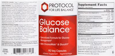 Glucose Balance label