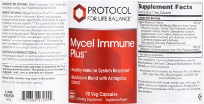 Mycel Immune Plus label