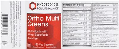 Ortho Multi Greens label