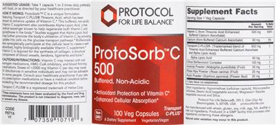 ProtoSorb C 500 label
