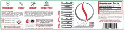 Creatine label