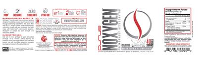 NOXygen Unflavored label