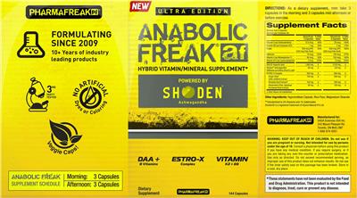 Anabolic Freak Ultra Edition label