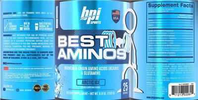 Best Aminos Arctic Ice label