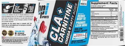 CLA + Carnitine Rainbow Ice label