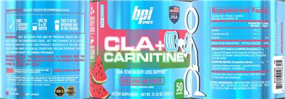 CLA + Carnitine Watermelon Freeze label