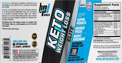 Keto Weight Loss Elite label