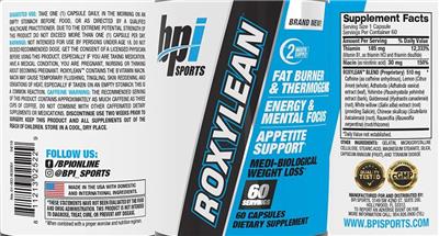 RoxyLean label