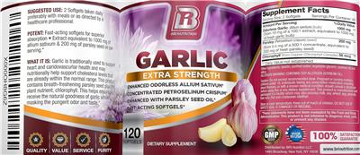 Garlic Extra Strength label