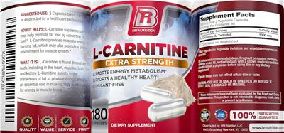 L-Carnitine Extra Strength label