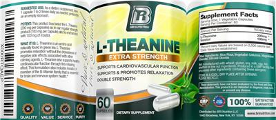 L-Theanine Extra Strength label