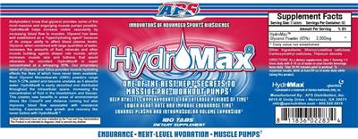 HydroMax label