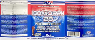 Isomorph 28 Delicious Chocolate Milkshake label