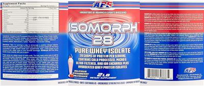 Isomorph 28 Delicious Strawberry Milkshake label