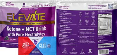 Elevate Grape label