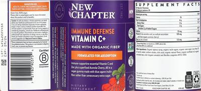 Immune Defense Vitamin C+ Citrus Flavored label
