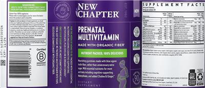 Prenatal Multivitamin Berry Citrus Flavored label