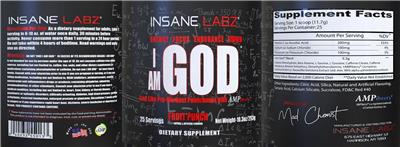 I Am God Fruit Punch label