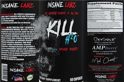 Kill H20 label