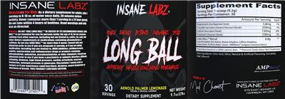 Long Ball Arnold Palmer Lemonade label