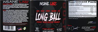 Long Ball Fairway Fruit Punch label