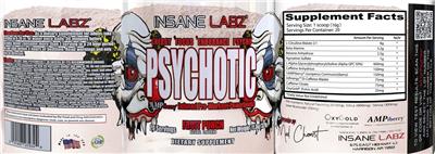 Psychotic Fruit Punch label