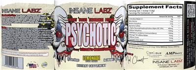 Psychotic Lemonade label