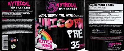 Unicorn Pre Glitter Punch label
