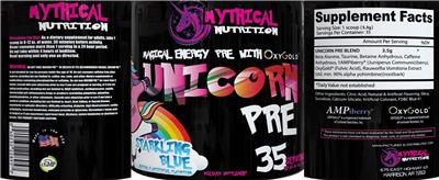 Unicorn Pre Sparkling Blue label