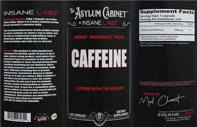 Caffeine label