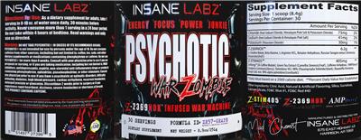 Psychotic War Zombie ZR57-Grape label
