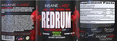 Redrum Murder In A Bottle label